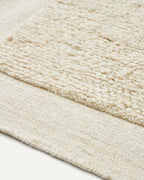 Tapis Marely en laine blanc 200 x 300 cm - view 3