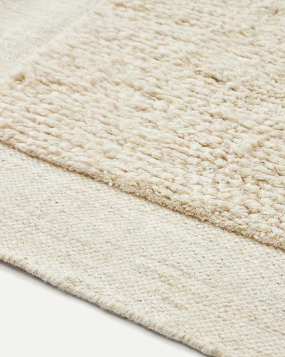Tapis Marely en laine blanc 200 x 300 cm - view 3