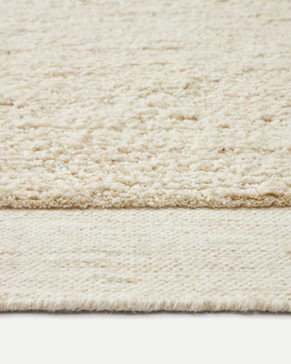 Tapis Marely en laine blanc 200 x 300 cm - view 4