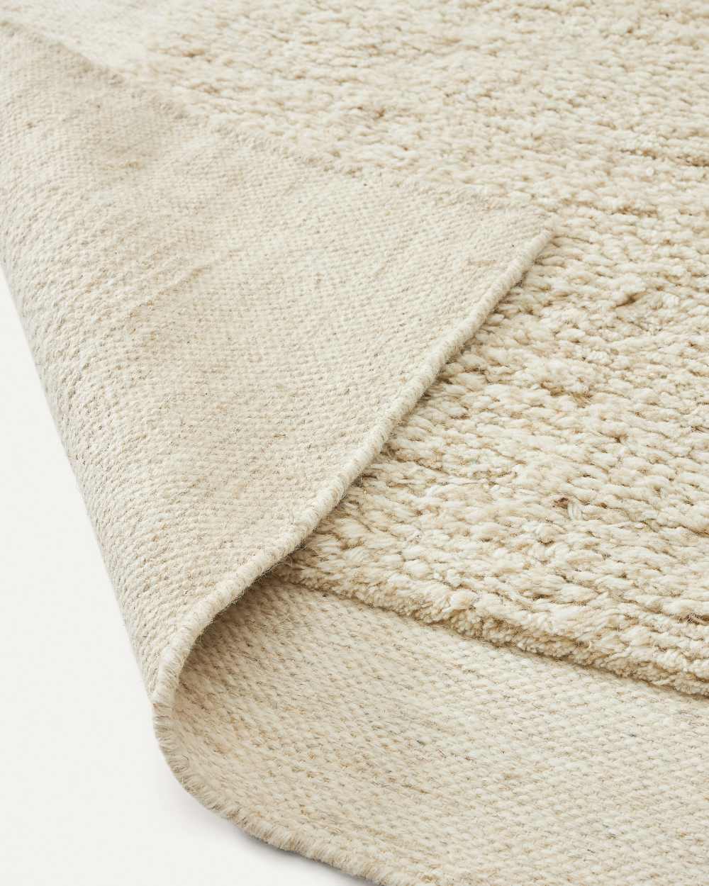 Tapis Marely en laine blanc 200 x 300 cm - view 5