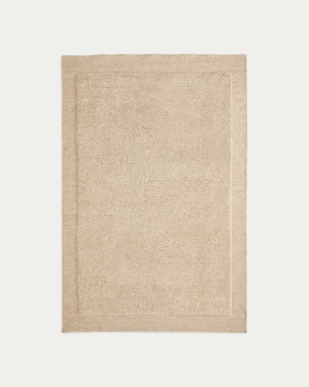 Tapis  Marely en laine beige 160 x 230 cm