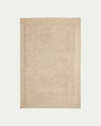 Tapis  Marely en laine beige 160 x 230 cm