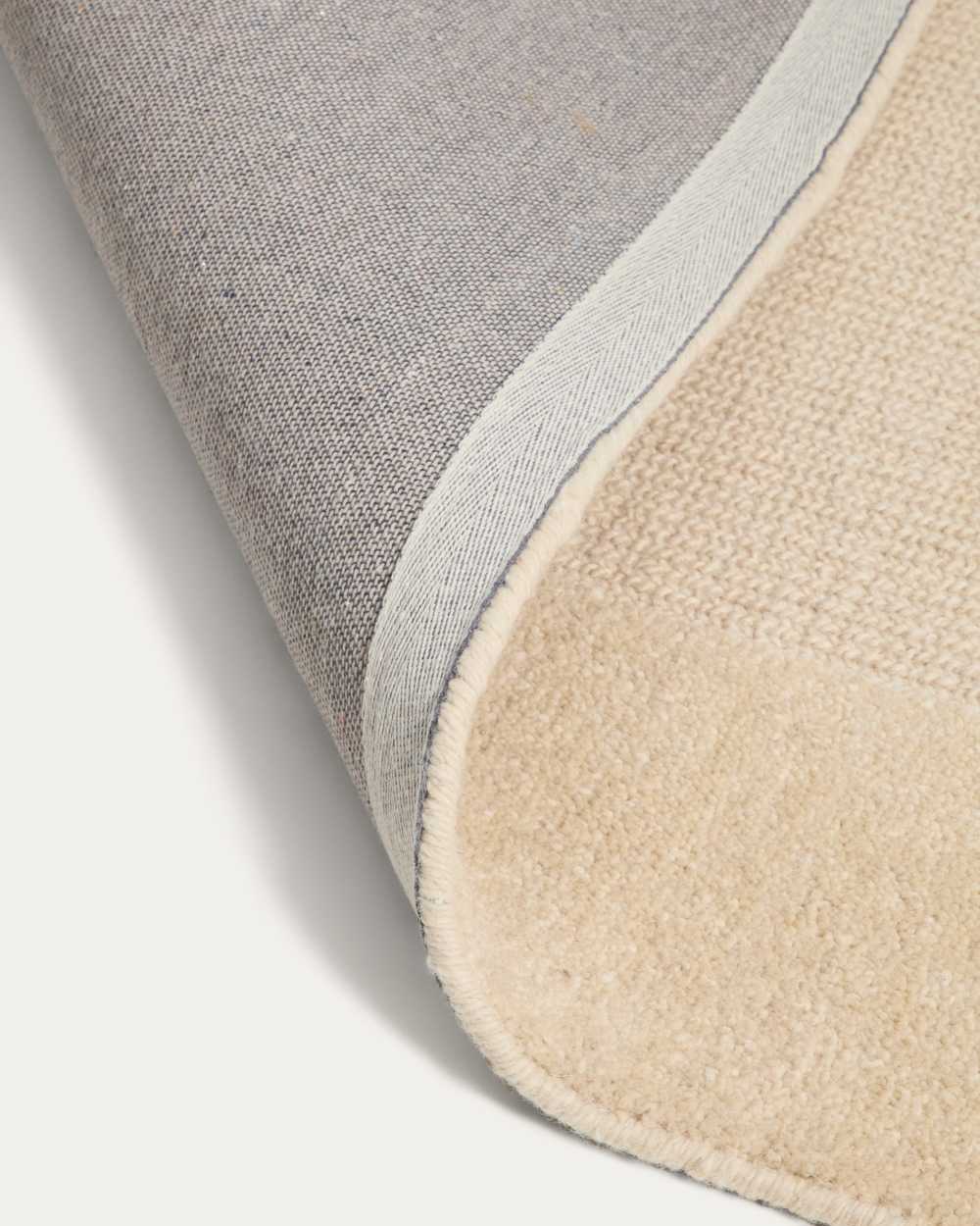 Tapis Esola en laine beige 200 x 300 cm - view 6