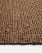 Tapis Imerna en mélange de laine marron 200 x 300 cm - view 4