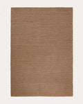 Tapis Imerna en mélange de laine marron 200 x 300 cm