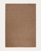 Tapis Imerna en mélange de laine marron 200 x 300 cm